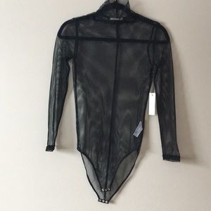 Capulet fishnet turtleneck bodysuit